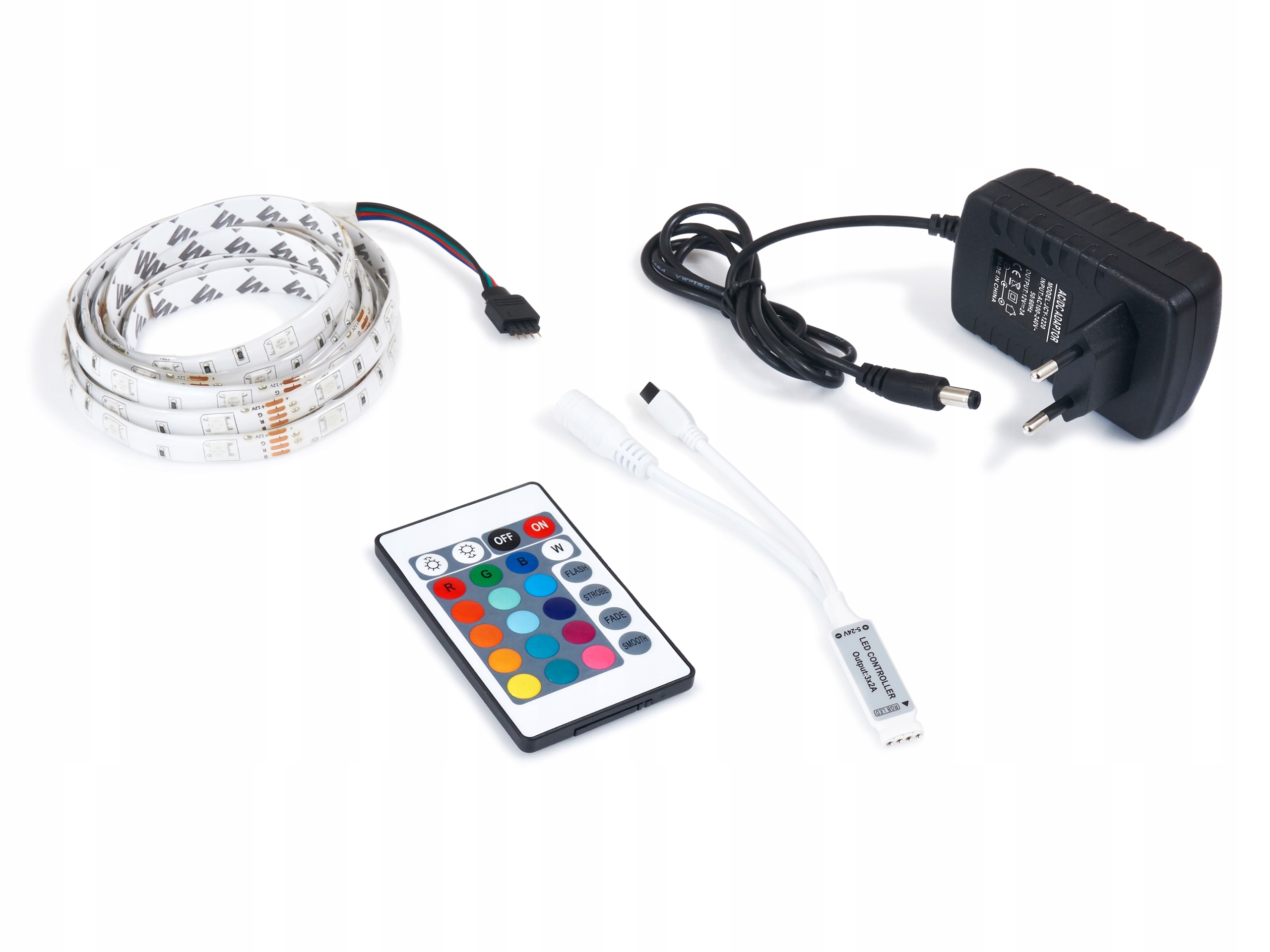 

Taśma Led Rgb Wodoodporna 2.5M Pilot Zasilacz