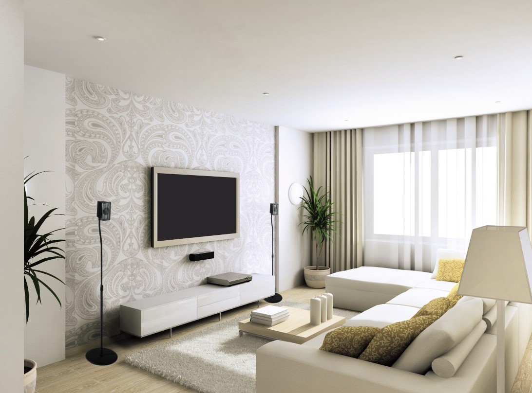 STOJAK POD GŁOŚNIK, 2 SZT SLIM BLACK HAMA Model Slim