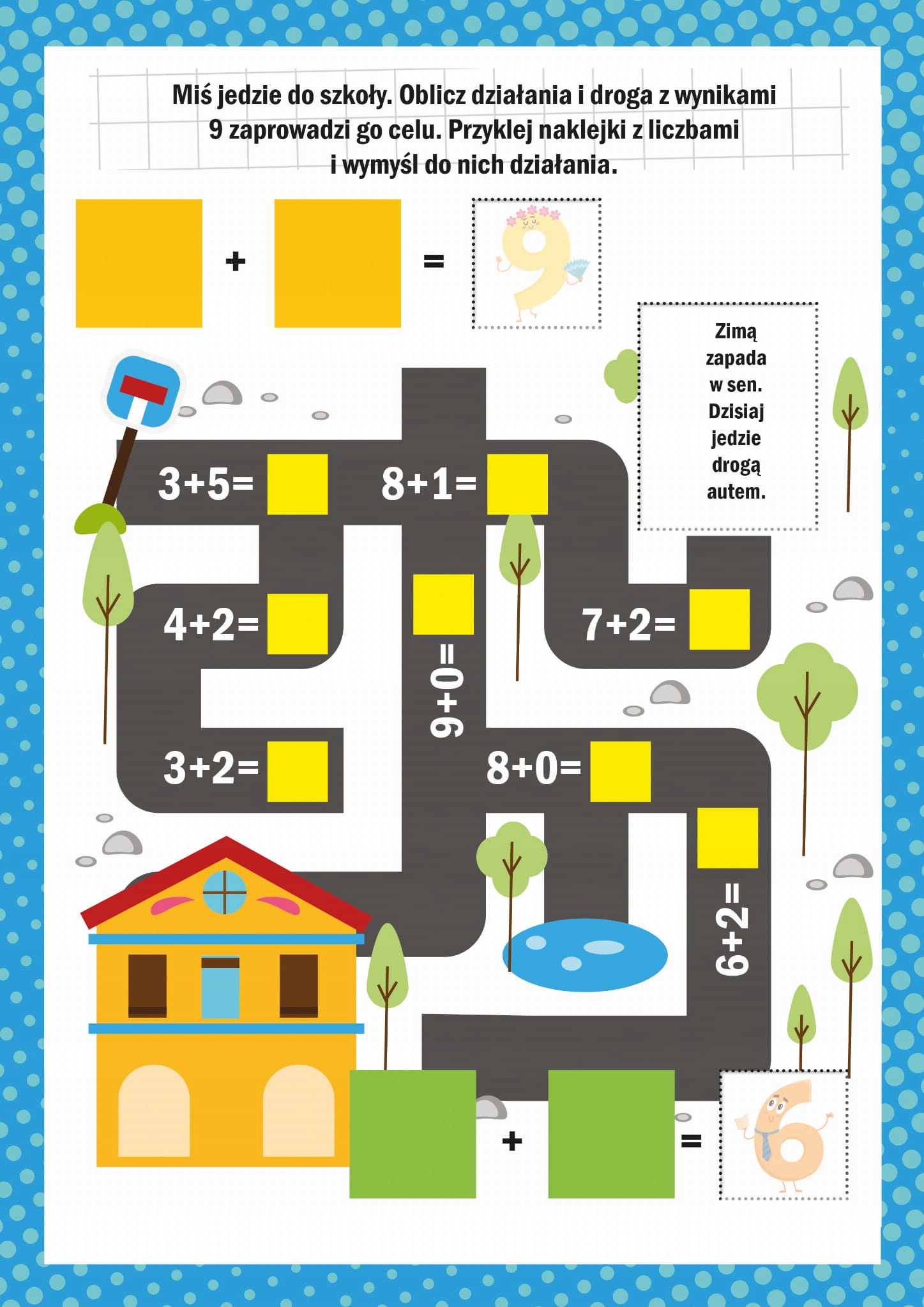 Główkuj Rozwiązuj I Koloruj + Naklejki BooksAndFun ISBN 9788382496239