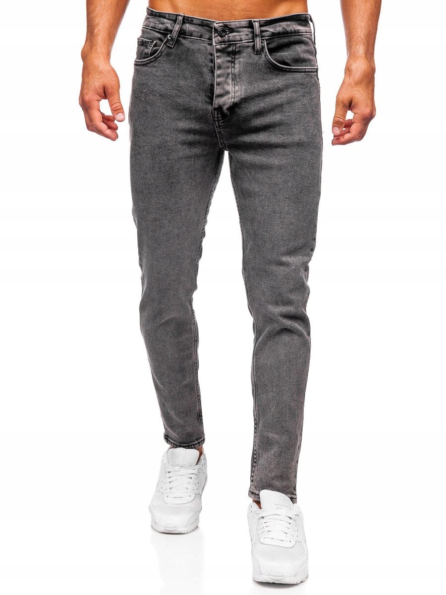 Pánské Džínové Kalhoty Slim Fit Černé 6521 DENLEY_32/M