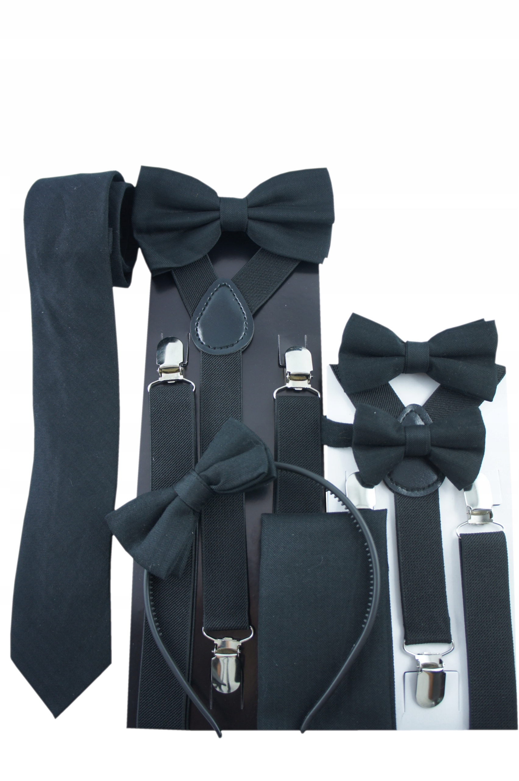 CZARNA Poszetka MATOWA chusteczka do marynarki Materiał dominujący poliester