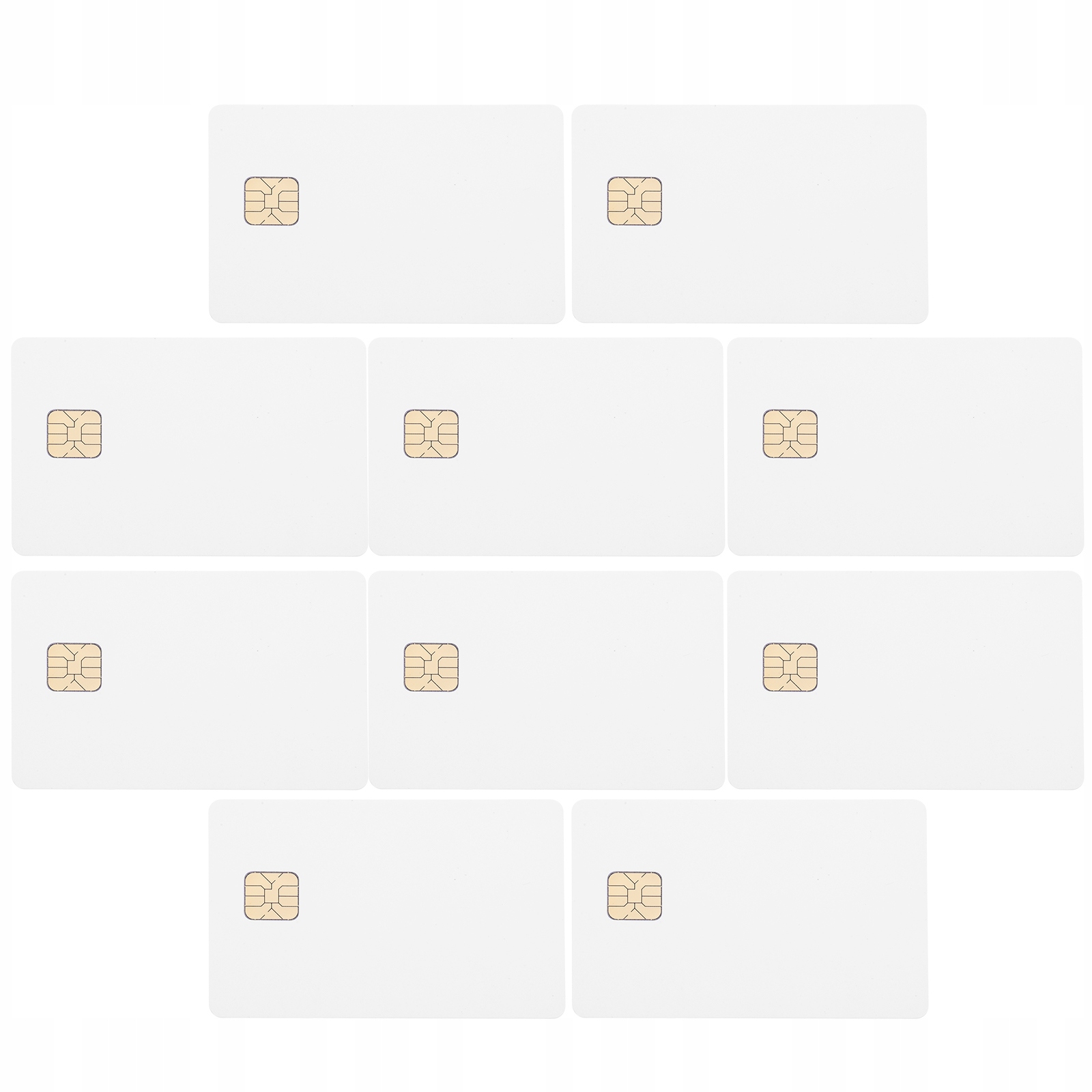 KARTY CHIPOWE białe puste PCV do kontroli dostępu programowego | 10 szt. Waga produktu z opakowaniem jednostkowym 0.72 kg