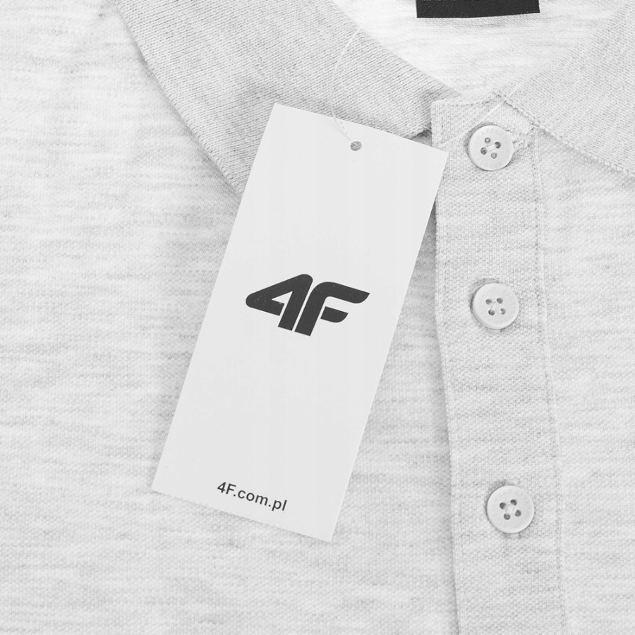 KOSZULKA MĘSKA POLO WYSZYWANE LOGO 4F PODKOSZULEK SPORTOWY NA CO DZIEŃ Kod producenta 4FWSS25TPTSM681-27M