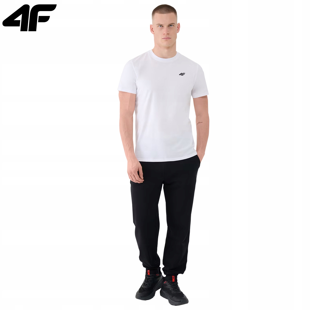 KOSZULKA MĘSKA 4F T-SHIRT BAWEŁNIANY PODKOSZULEK SPORTOWY CO DZIEŃ 2256 XXL Rozmiar XXL