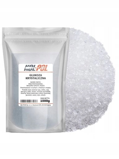 Levně 3x Krystalická Glukóza 1kg Potravinářská dextróza pro dezerty a nápojeKol-Pol
