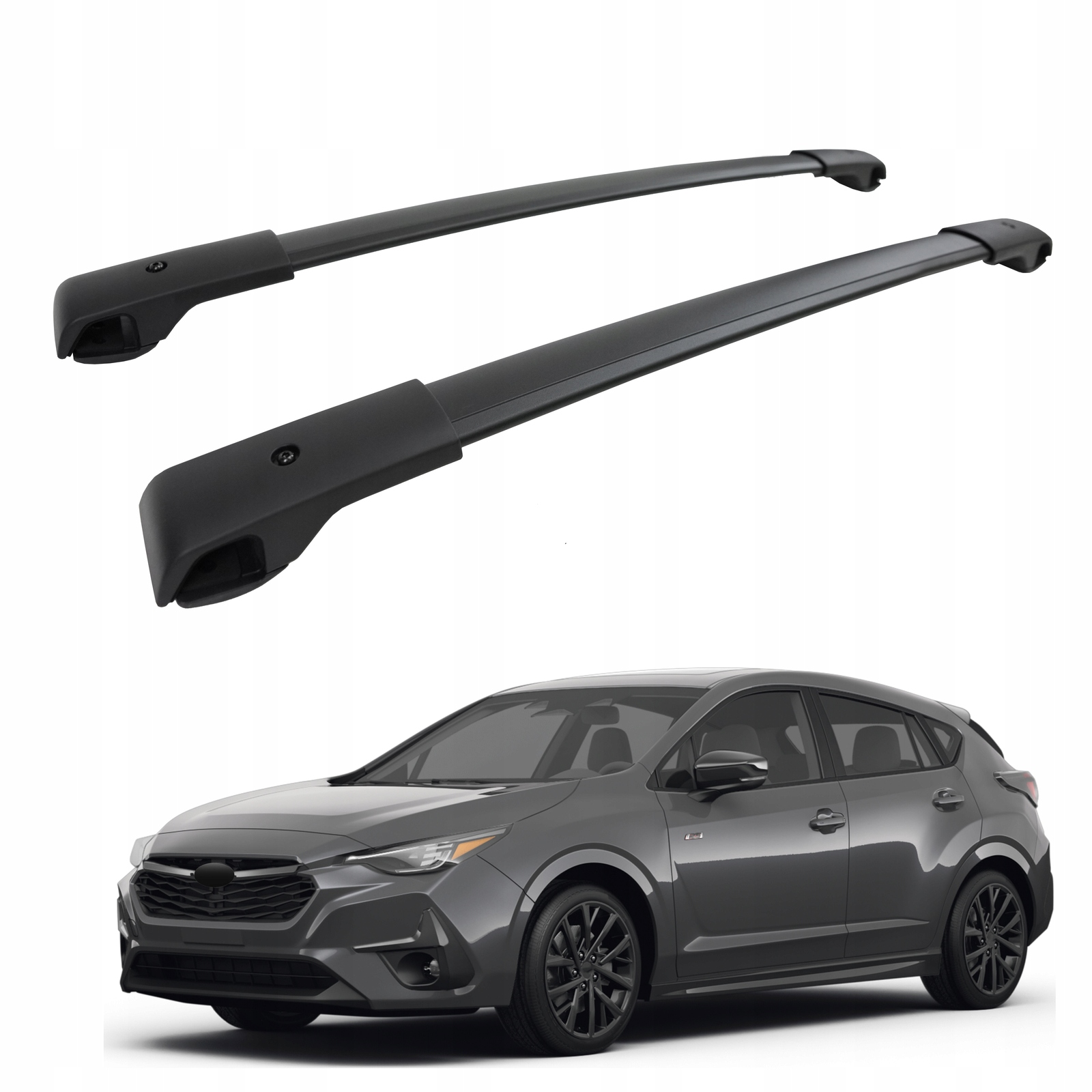 Strešné nosiče priečniky pre Subaru Impreza 2018-, Oem štýl čierny 2 ks