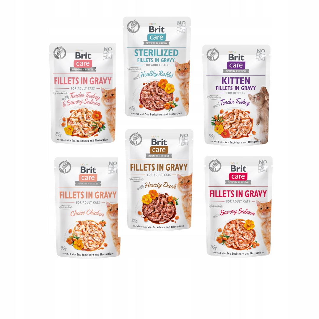 Levně mokré krmivo pro kočky Brit Care Omáčka MIX 24x85 g