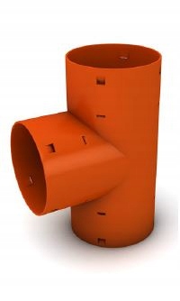 TRÓJNIK PCV DRENAŻOWY FI 100 mm 90st 100/100/90