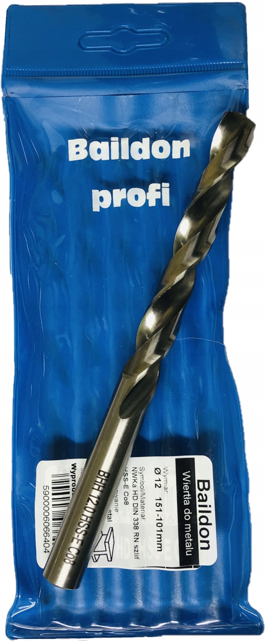 Baildon Wiertło do metalu kobaltowe 12,0 mm Hss-e Co8 Polskie Inox