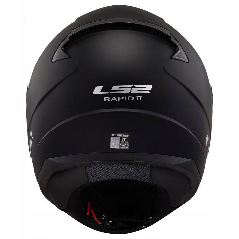 LS2 KASK MOTOCYKLOWY INTEGRALNY FF353 RAPID II ECE 22.06 CZARNY MAT 3XL Kolor czarny