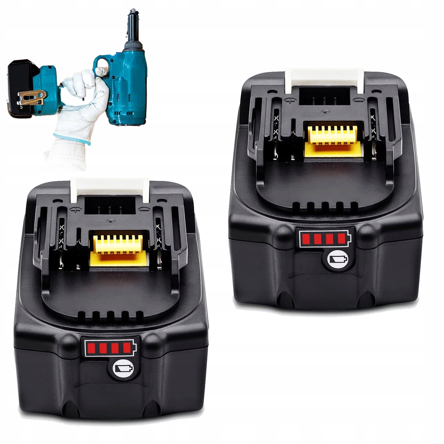 2x Akumulátor baterie Li-ion 18V 5AH pro Ma-kita BL1850 BL1860B BL1855
