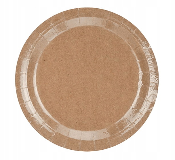 

Talerze papierowe powlekane kraft 23cm 100szt