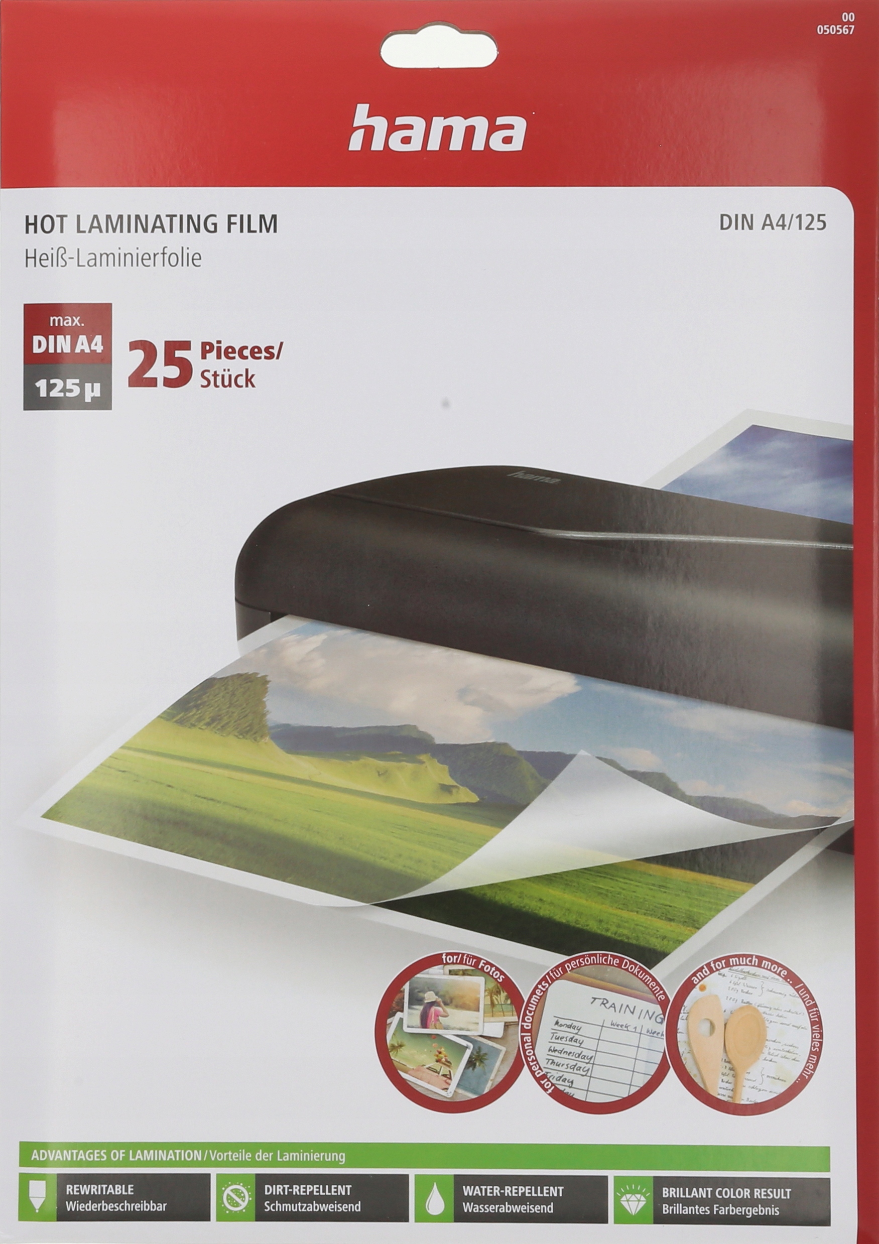 Hama FOLIA DO LAMINOWANIA A4 125MIC 25 sztuk