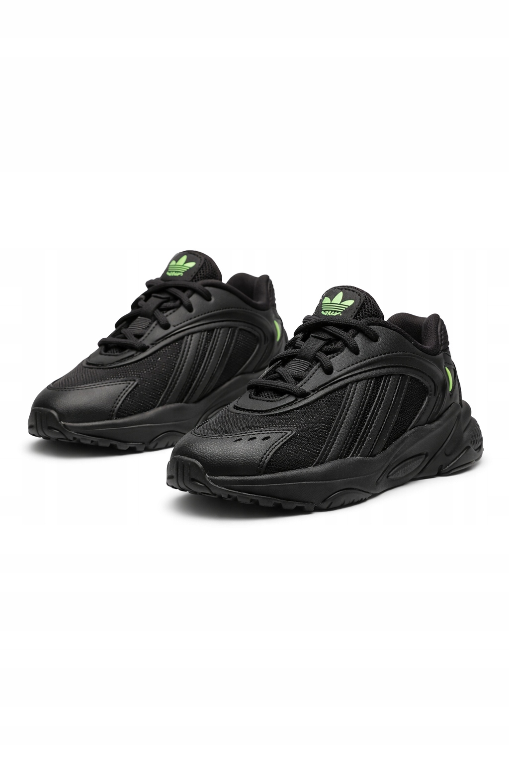 Adidas Sportowe Czarne Sneakersy Z Zielonym Akcentem 35,5 I2E