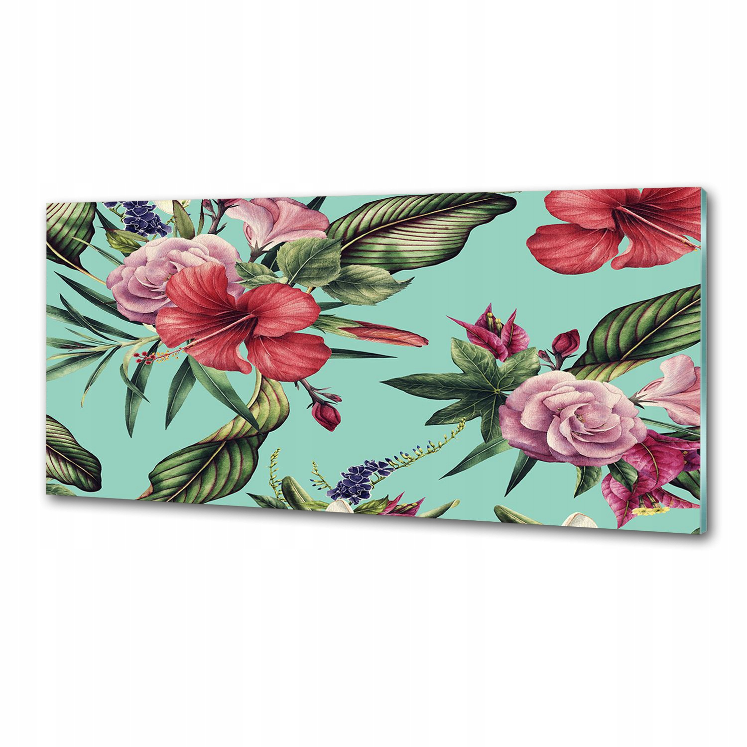 Panel do kuchyne Tropické kvety 125 x 50 cm Lepidlo