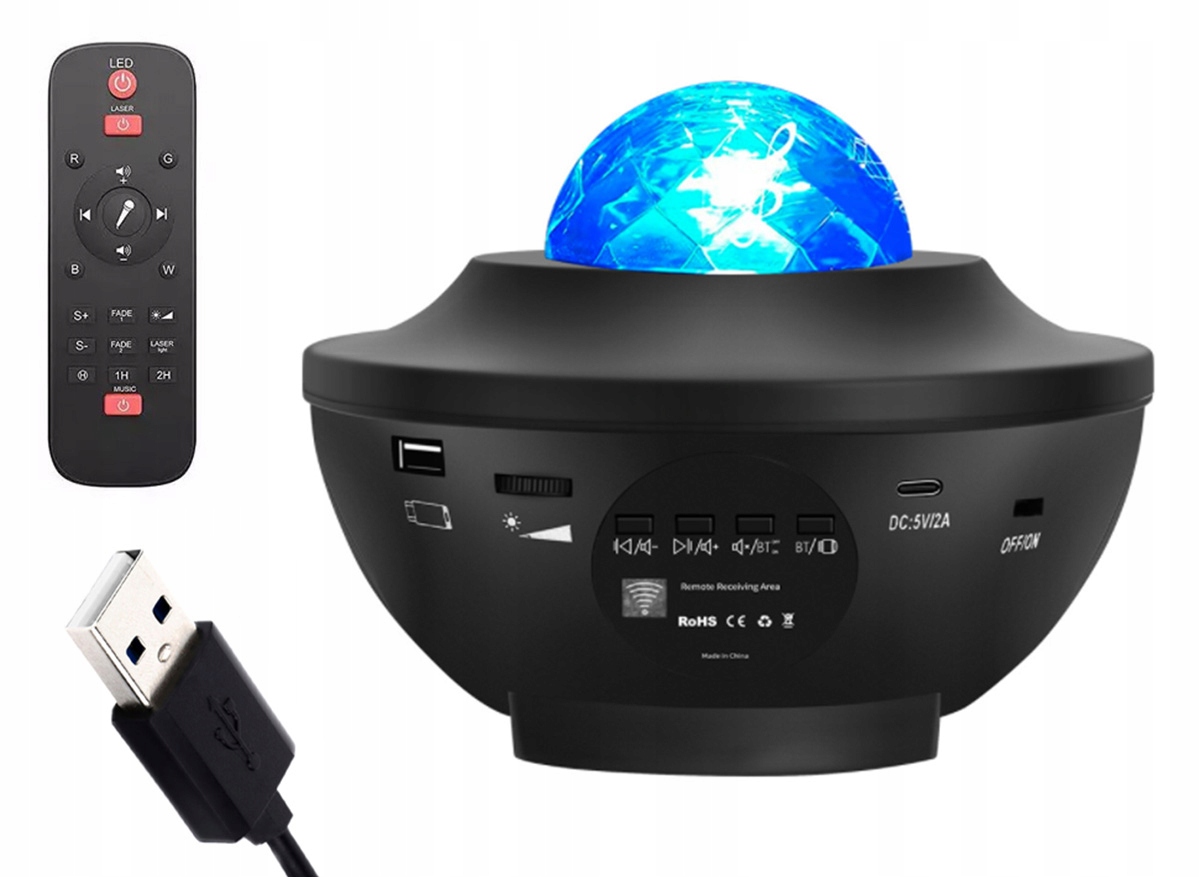 

ZS49 Projektor Gwiazd Star Led Lampka Nocna Pilot
