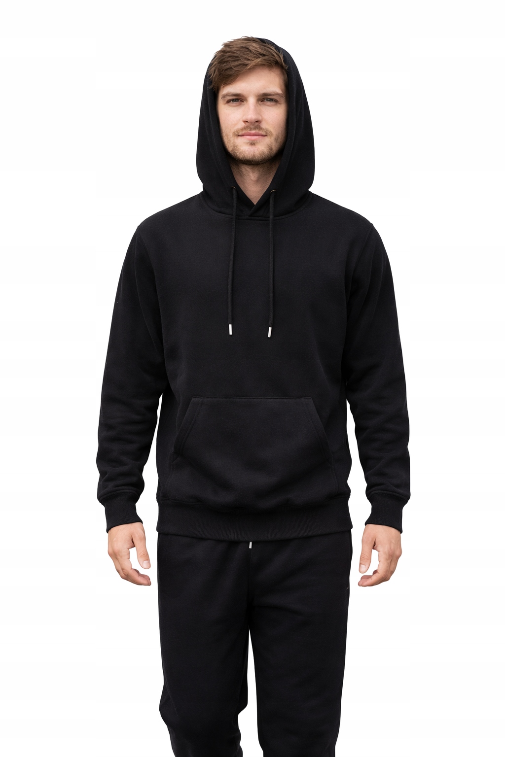 Drykorn Černá Pánská Mikina S Kapucí A Klokaní Kapsou XXL I4C