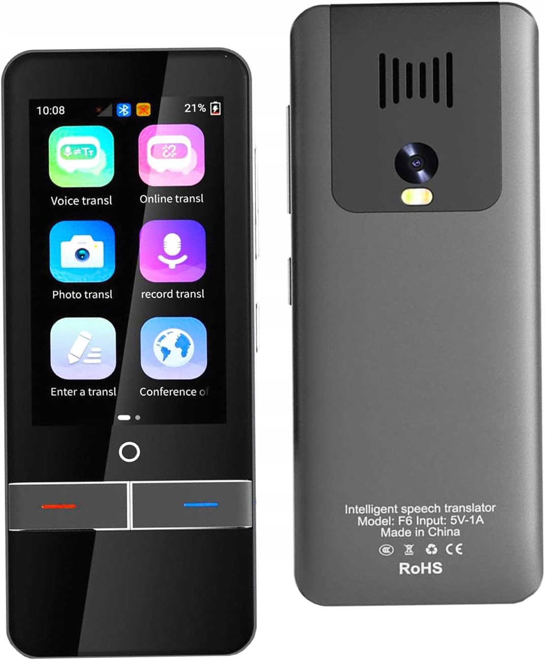Ai Překladač hlasů SmartTalk 3.7" – 139 jazyků, Hd obrazovka, offline Wifi