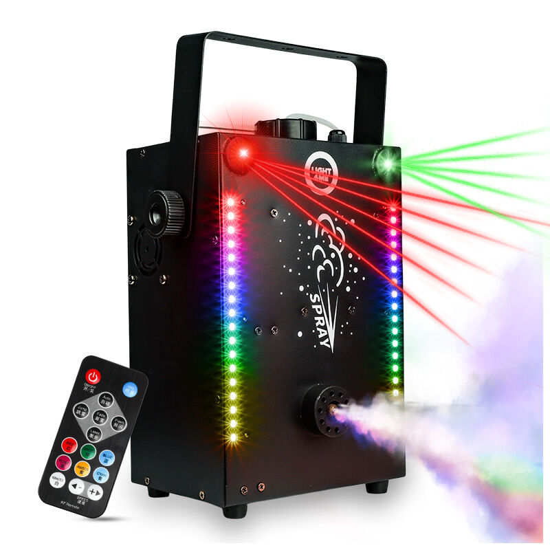 LIGHT4ME Fog Laser Wytwornica Dymu 900W Led Rgb Laser DMX Pilot Timer 1L