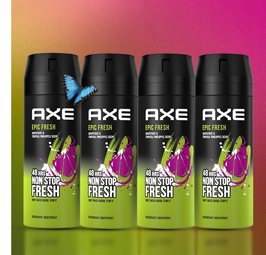 AXE Epic Fresh Body dezodorant 4x150 ml DEO Forma W sprayu