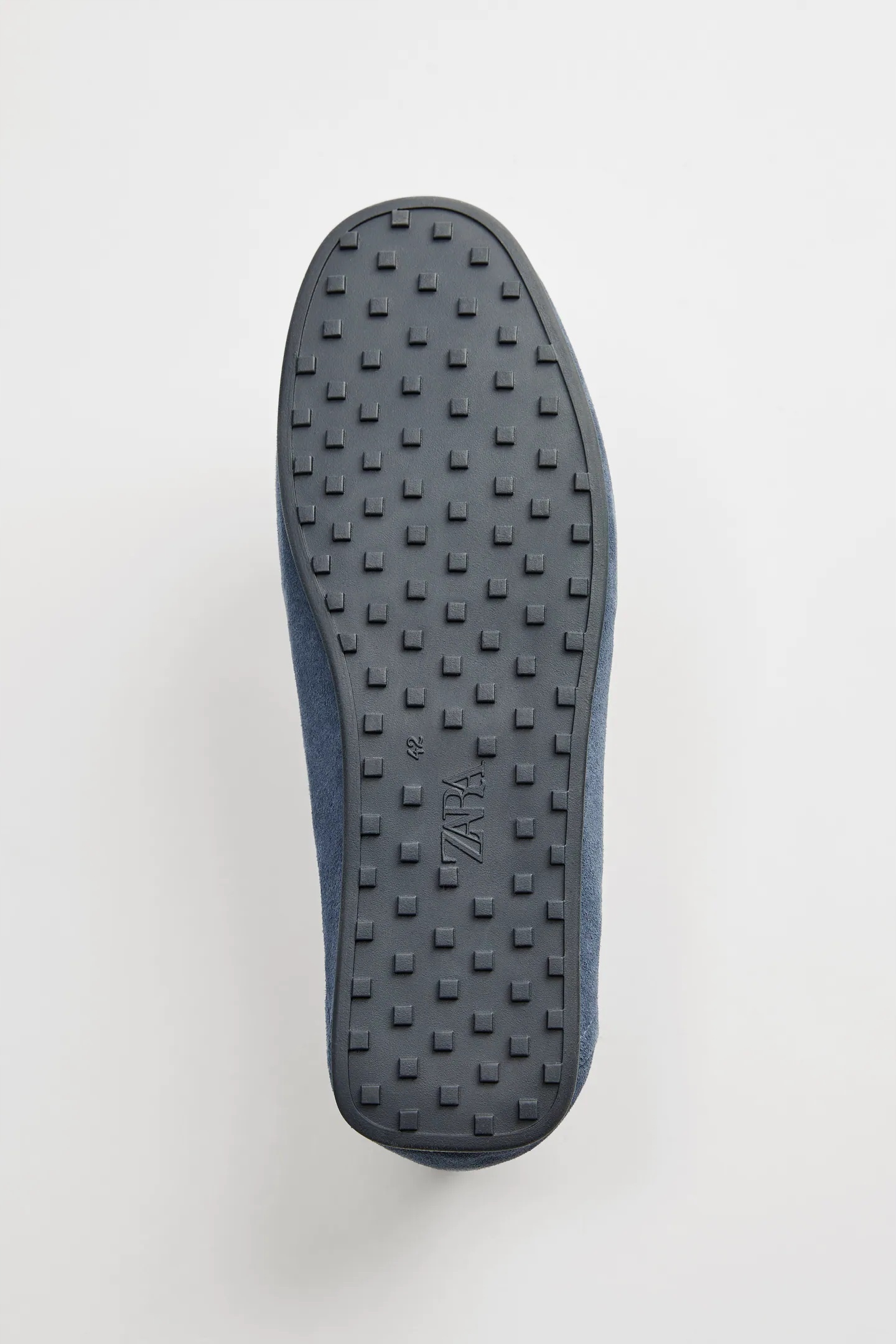 ZARA NIEBIESKIE SKÓRZANE MOKASYNY DRIVER BUTY 42 Kolor niebieski