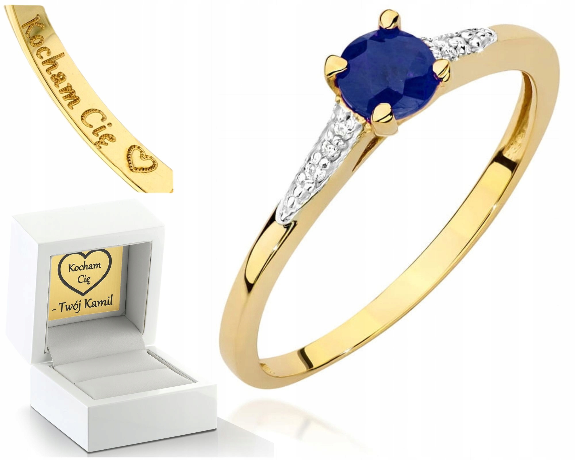 Zlatý Prstýnek Diamanty, Gravírování Do Žlutého Zlata