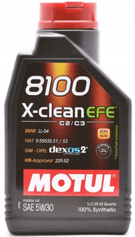 

Olej Motul 8100 X-clean Efe 5W30 C2/C3 1L