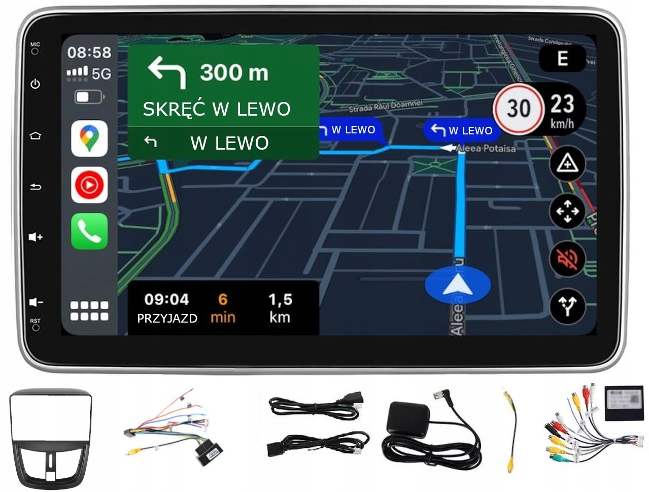 Rádio Navigácia Android Peugeot 207 2006-2012 Wifi Carplay 2GB 64GB