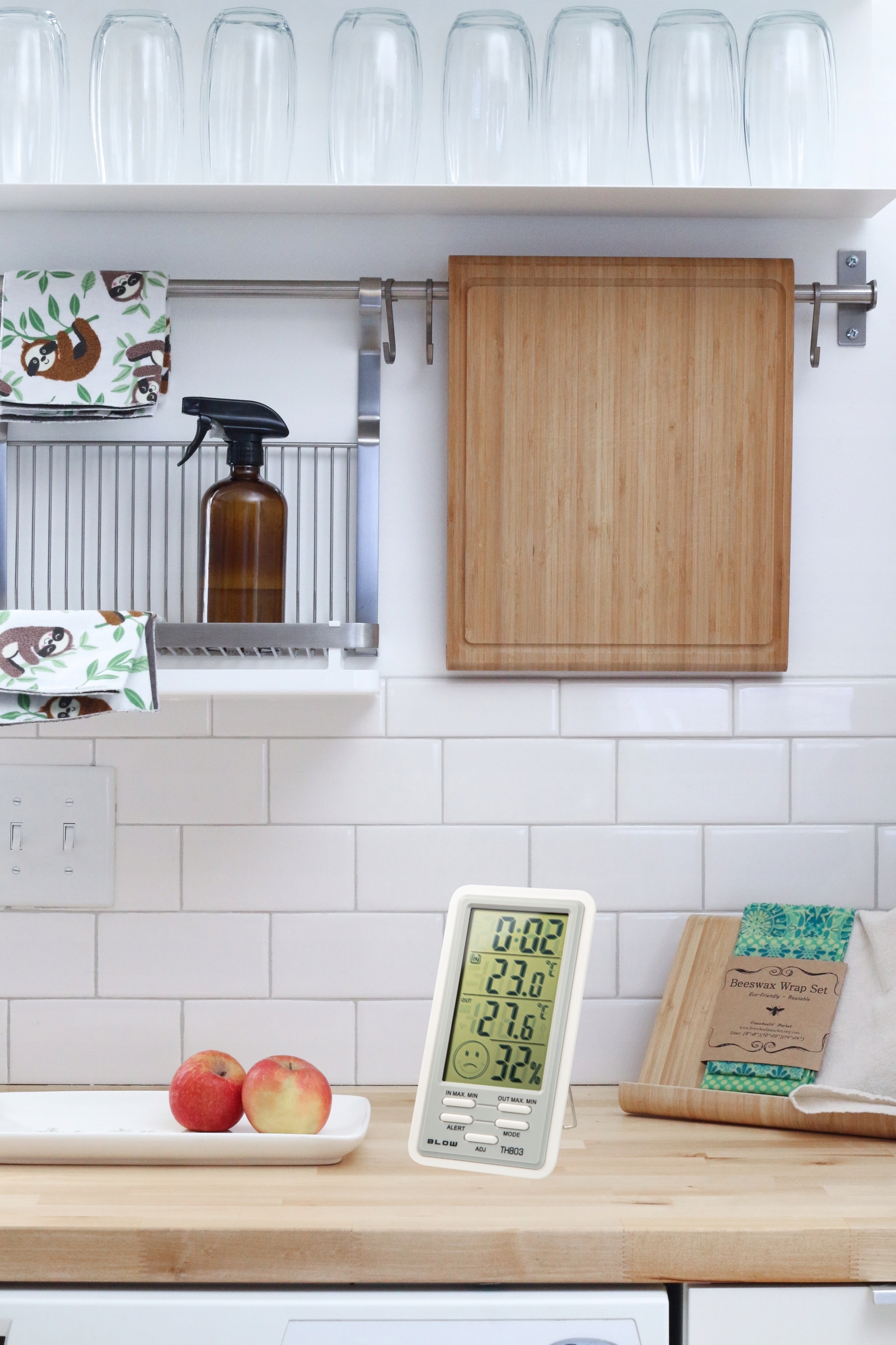 TERMOMETR POKOJOWY STACJA POGODOWA HIGROMETR + MINI STACJA POGODY ZESTAW Marka Blow