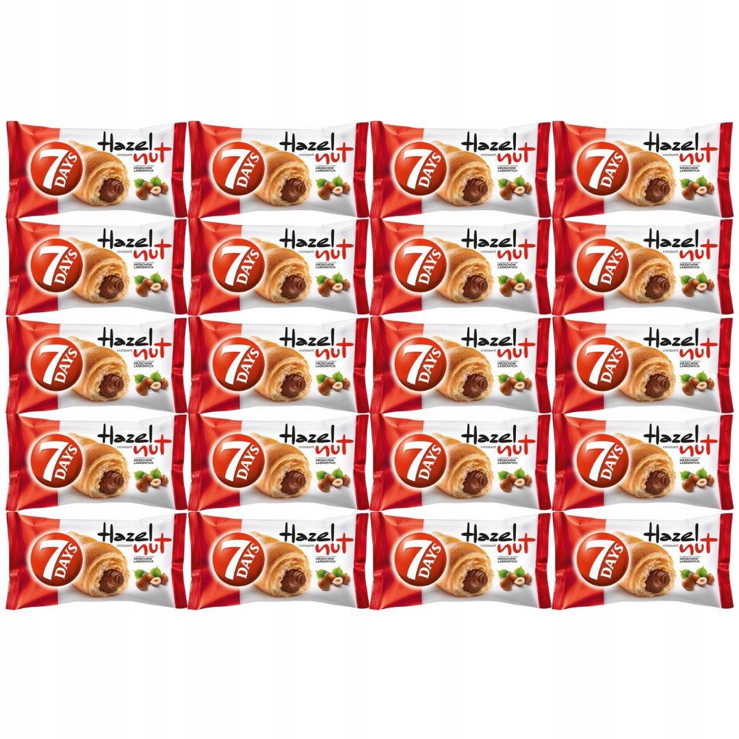 7 Days Croissant s náplní z lískových oříšků 60 g x 20 kusů