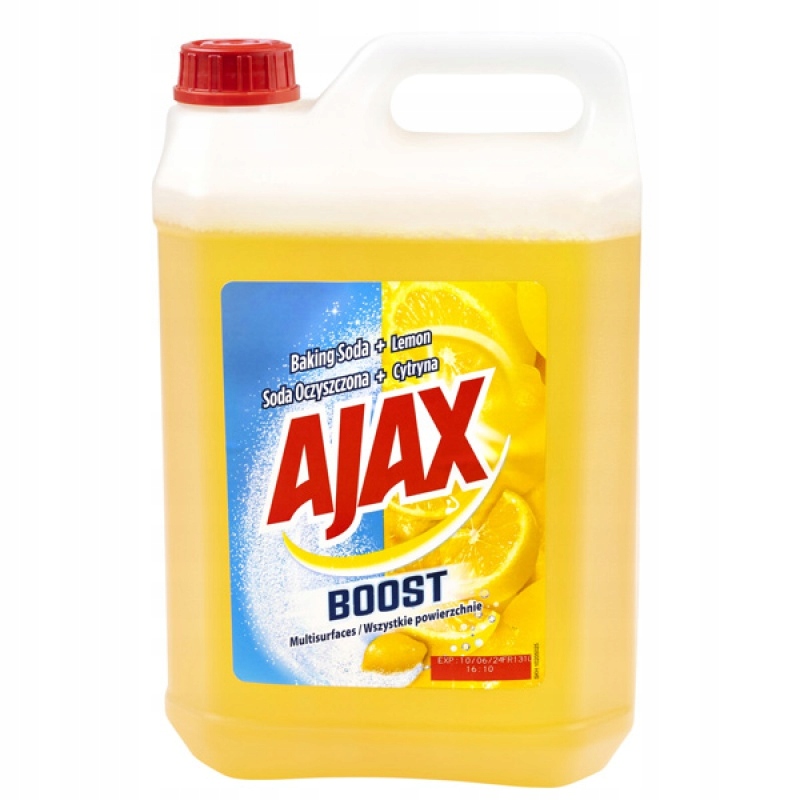 Levně Ekonomická chemie Čistící Prostředky Univerzální kapalina Ajax Lemon Soda 5 Litr