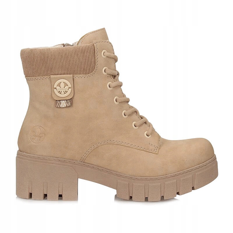 Ležérní šněrovací dámské kotníkové boty Rieker 74532-60