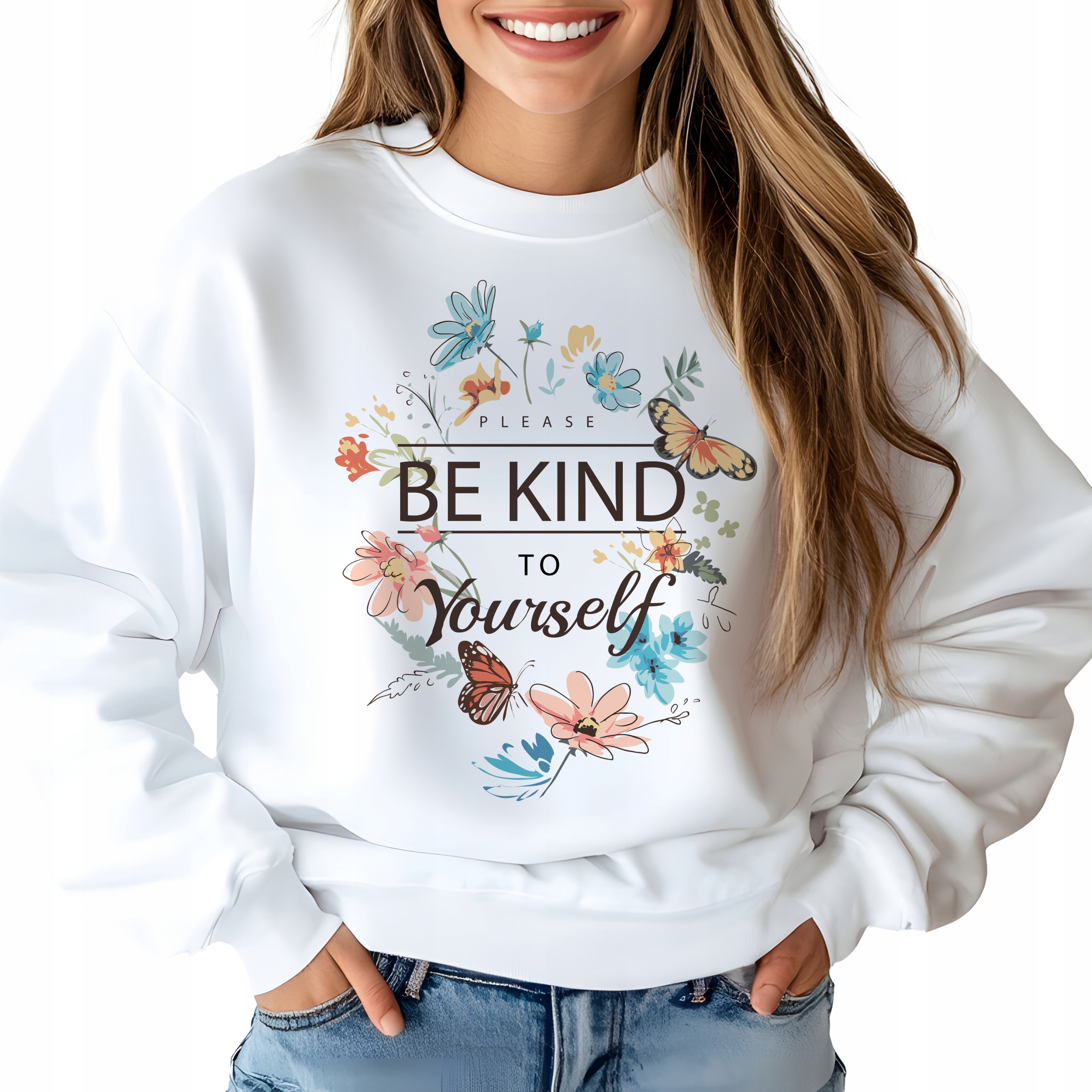 Mikina Be Kind To Yourfels Módní, moderní, pohodlná, velikost M