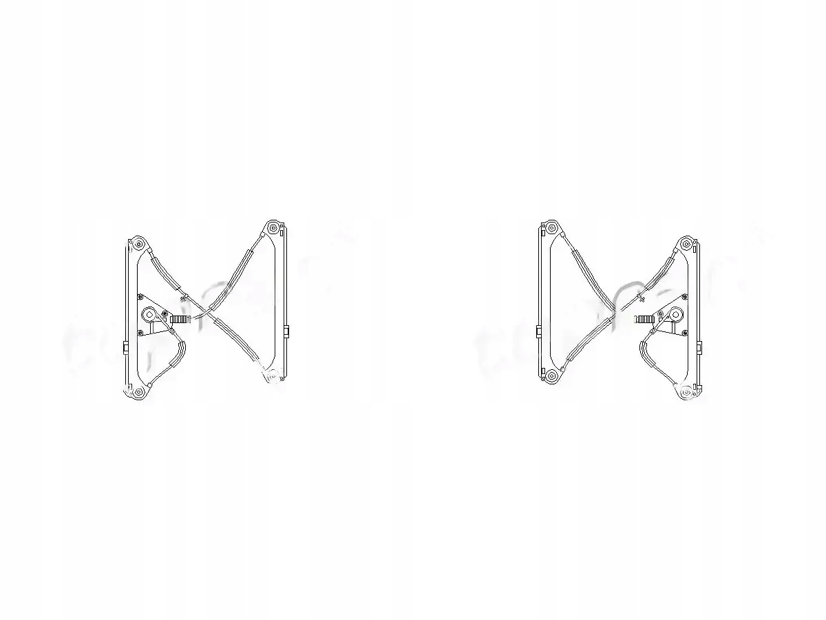 2x Podnośniki szyb TOPRAN L+P do AUDI A3 8P, A3 8P/8PA/8P7