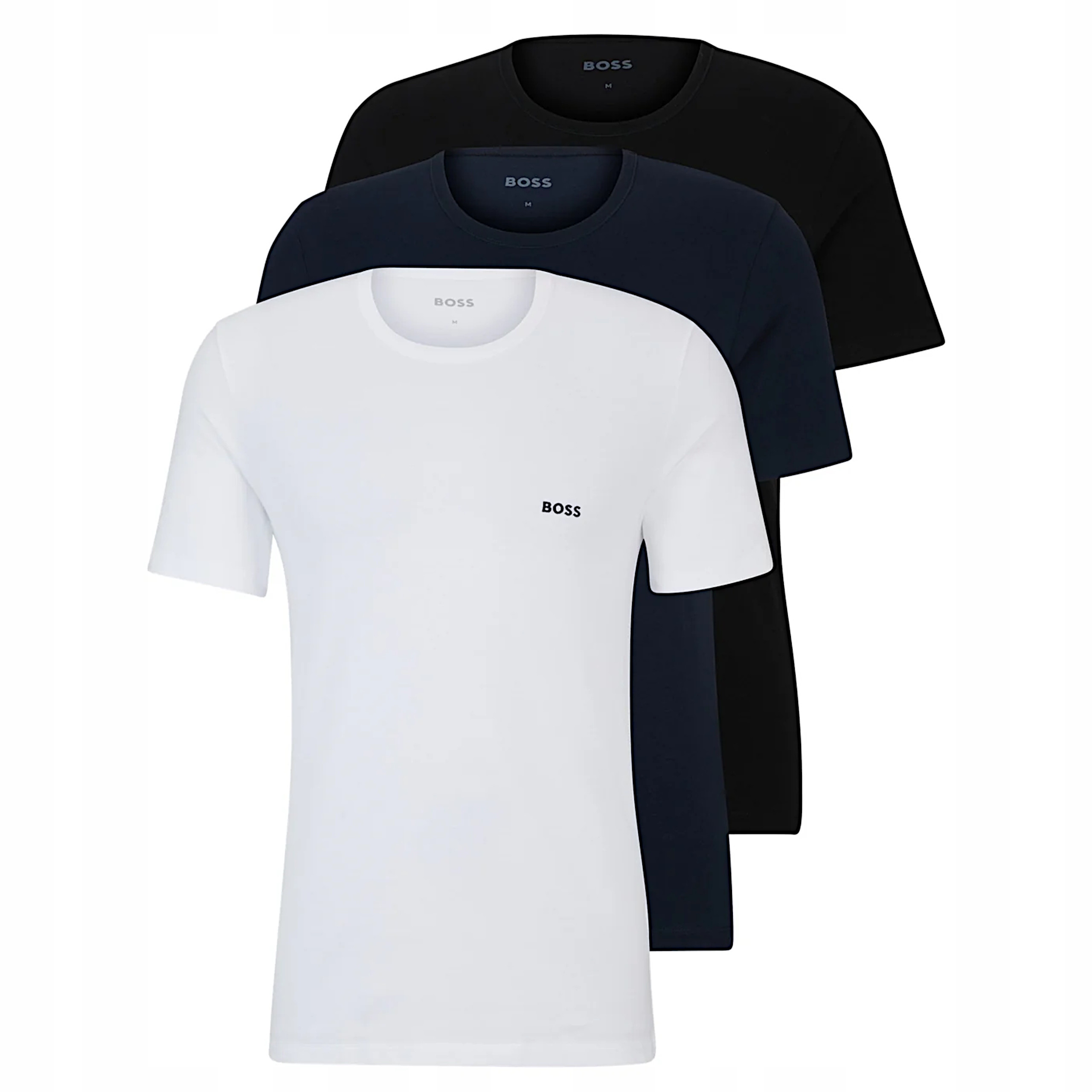 Tričko Hugo Boss sada 3 balení tričko bílá černá modrá XXL