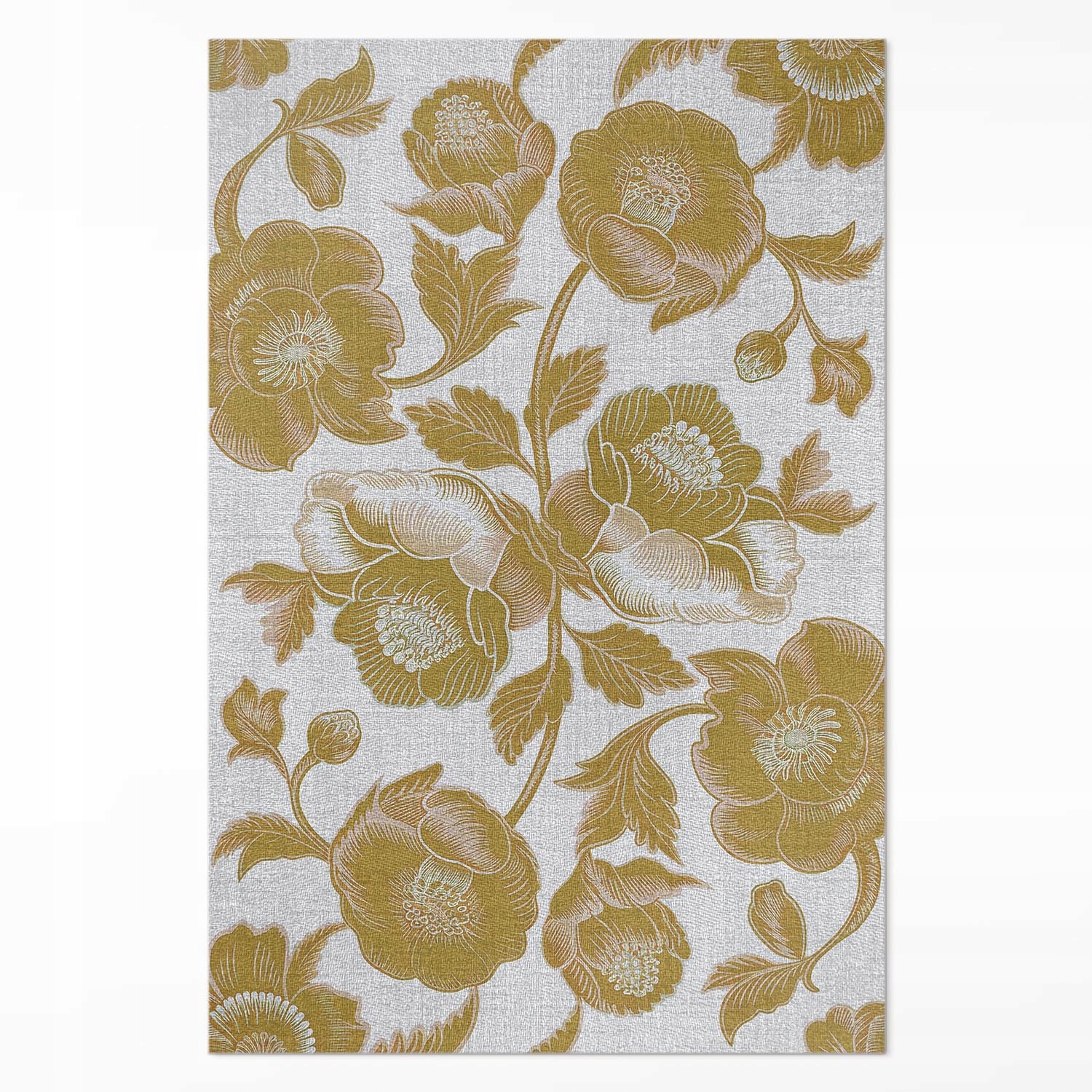 Vinylová vnitřní podložka do kuchyně Botanický motiv v retro stylu 60x90 cm