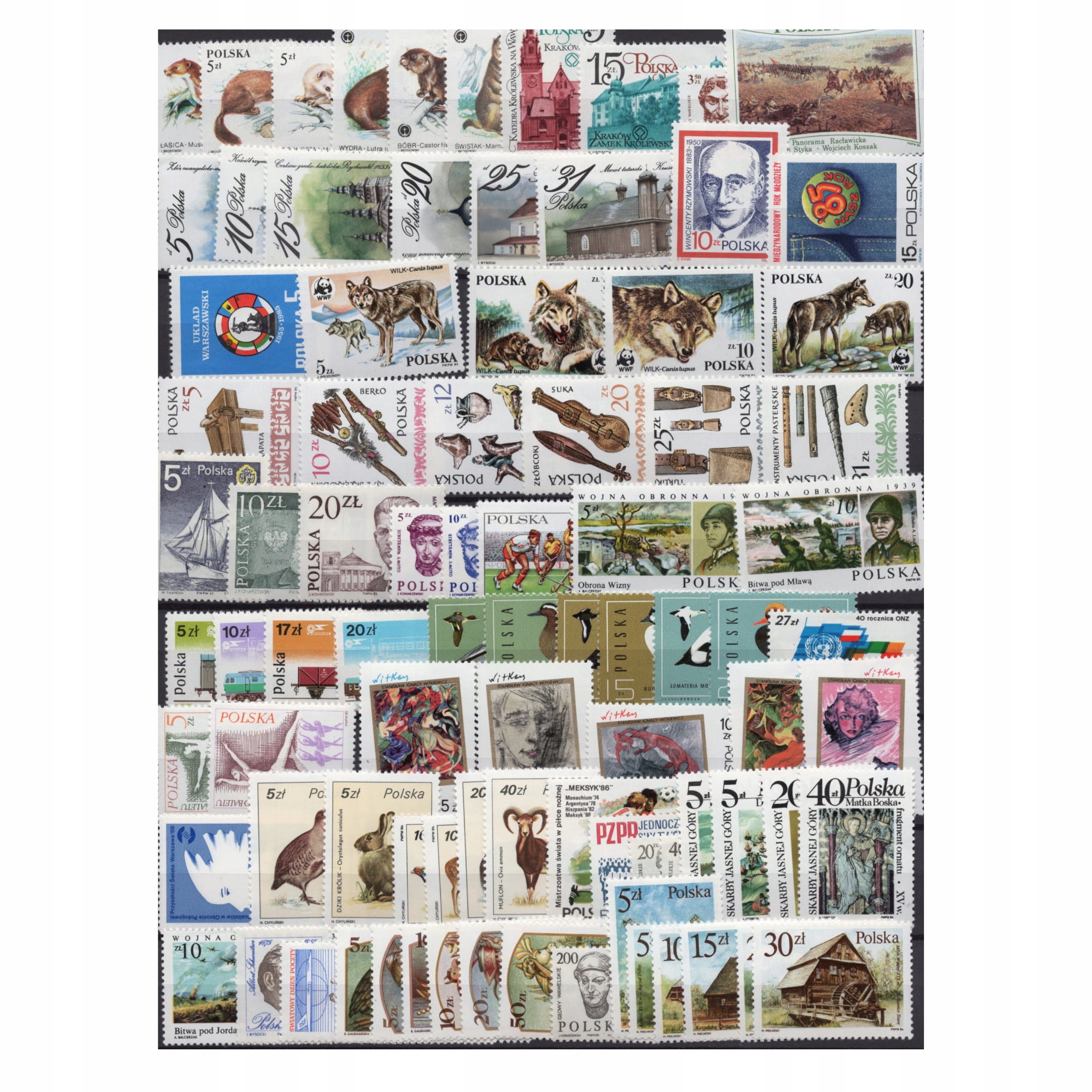 Pakiet znaczków polskich czyste [581]