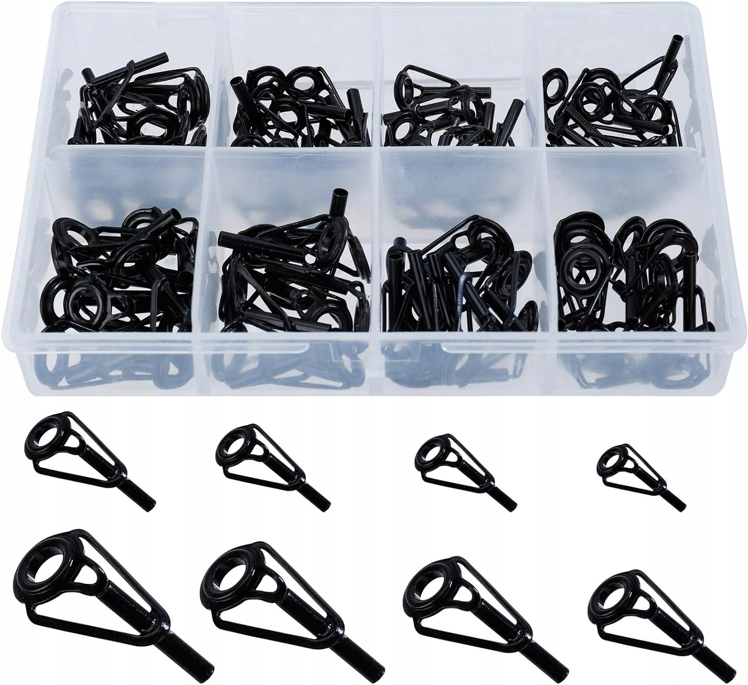 ZESTAW NAPRAW WĘDEK 80 SZT PIERŚCIENIE PROWADZĄCE CERAMICZNE TIP TOP