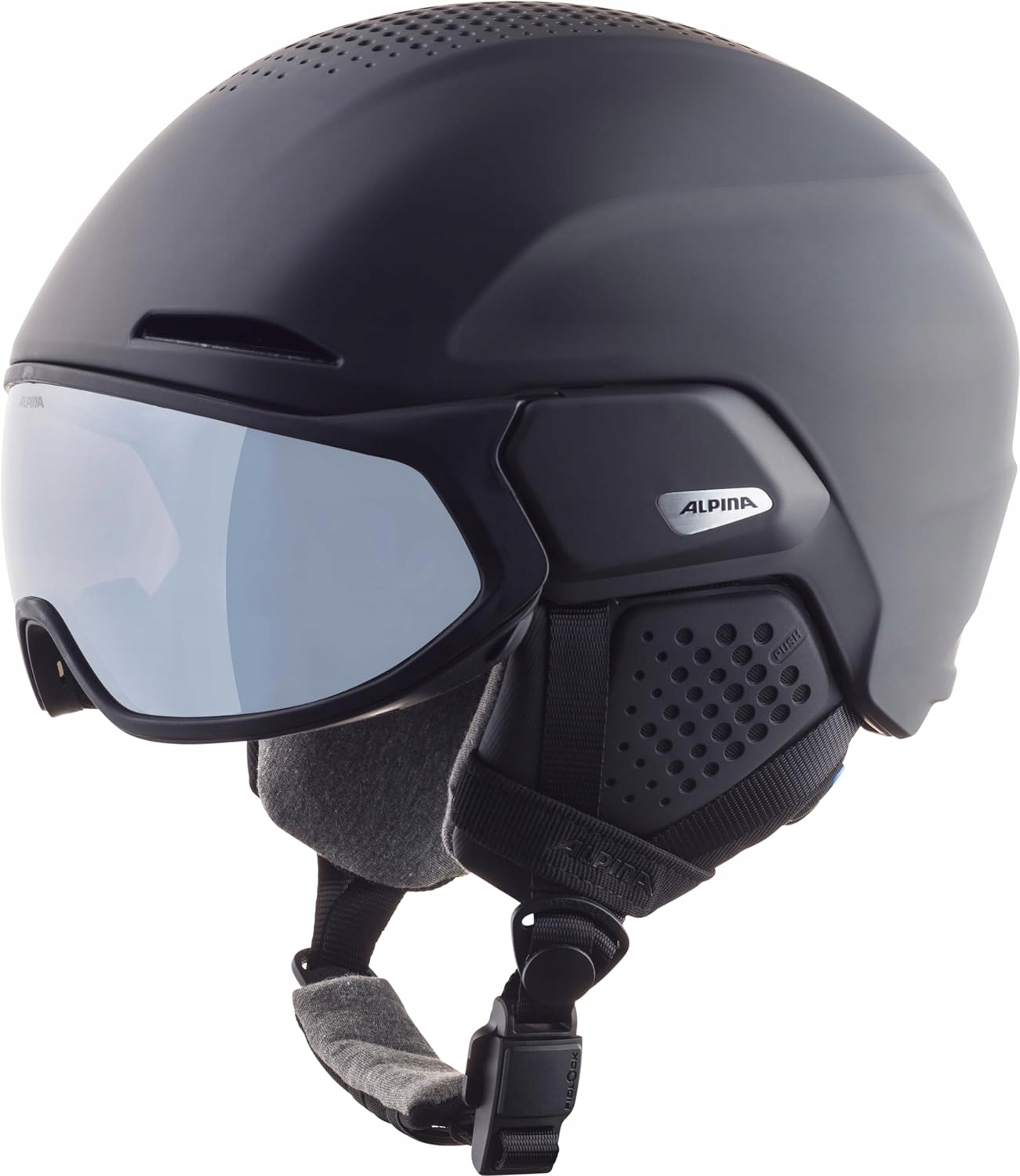 Lyžařská přilba Alpina Alto Q-Lite Visor Black Matt S 51-55 cm