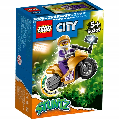 LEGO 60309 CITY SELFIE NA MOTOCYKLU KASKADERSKIM