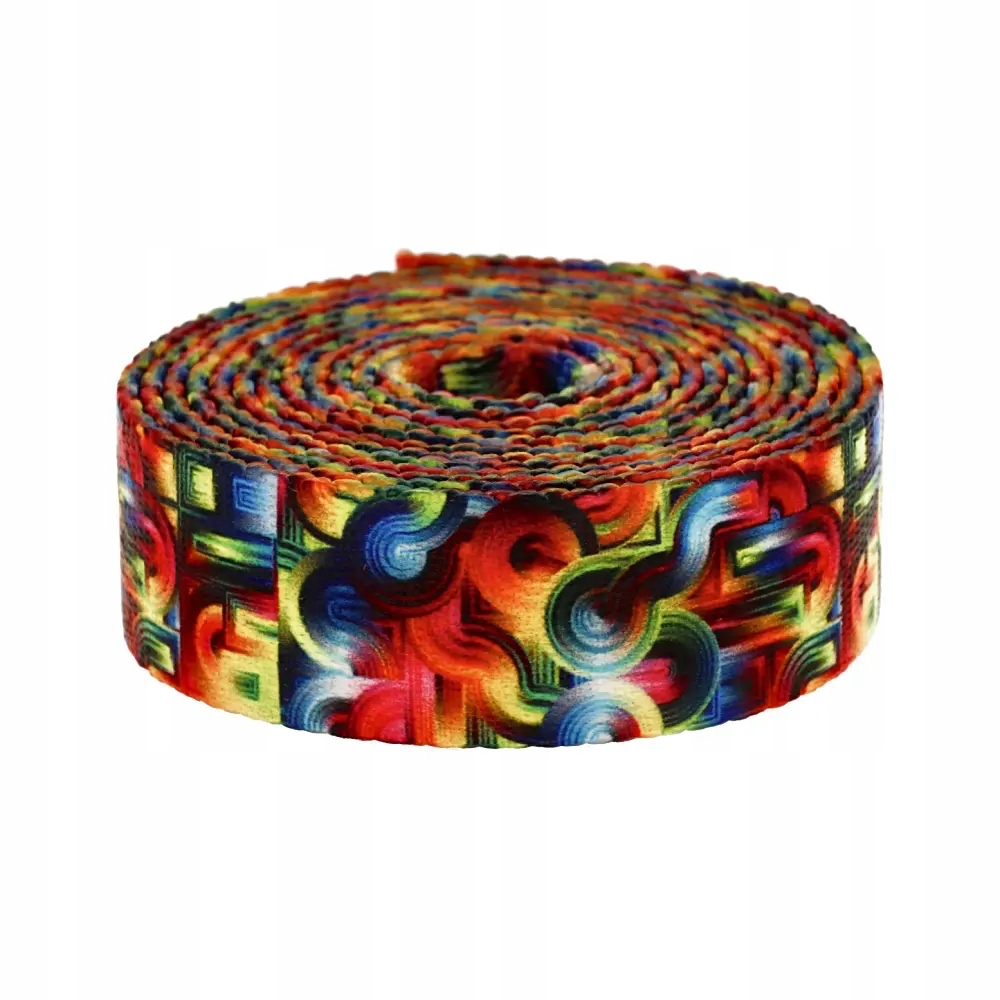 Popruh s potiskem Sublimace Psychedelic Vibes 48 m hladká 1,7 mm 50