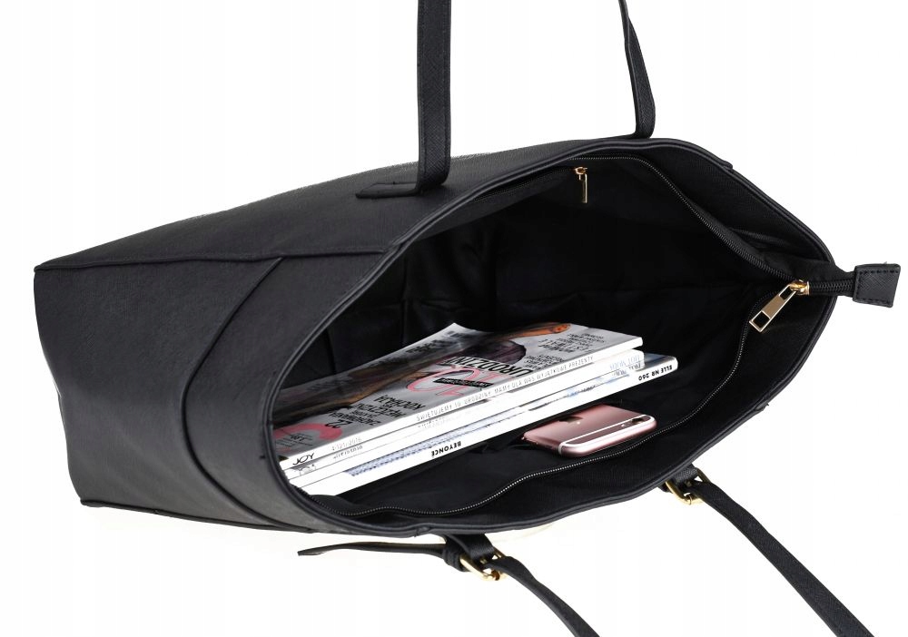 Torebka Damska POJEMNA TORBA NA RAMIĘ SHOPPER ZARKA A4 TOREBKI DAMSKIE 266 EAN (GTIN) 5906477208190