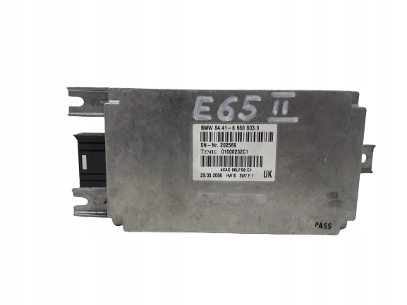 BMW 7 E65 05-08 MODUŁ STEROWNIK STEROWANIA GŁOSEM GŁOSU 6960803