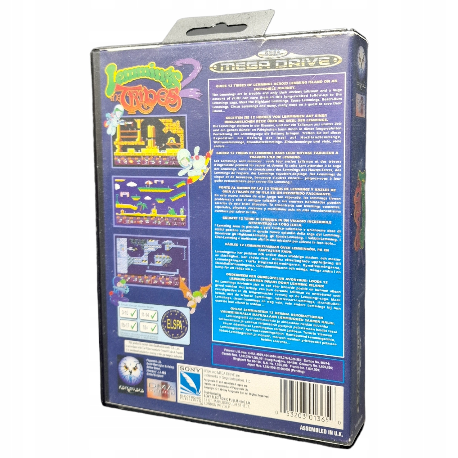 LEMMINGS 2 TRIBES / Sega Megadrive Mega Drive SMD Stan opakowania oryginalne