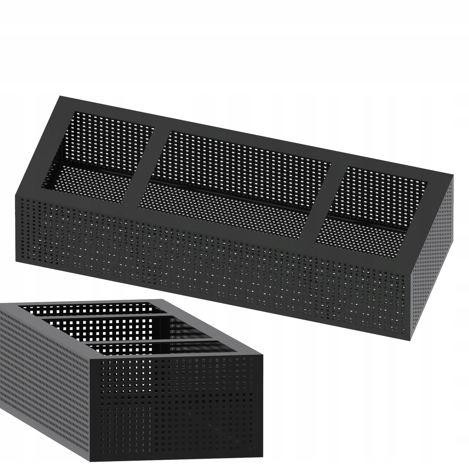 Box na filtrační média 48x18x9 cm Koš na filtr do akvária