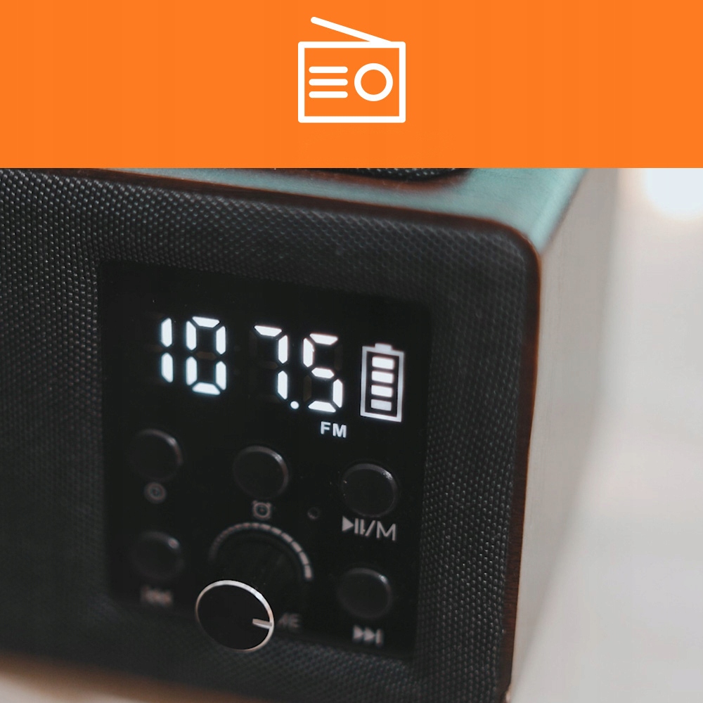 RADIOBUDZIK ŁADOWARKA INDUKCYJNA BLUETOOTH MANTA Format wyświetlania godziny 12 h