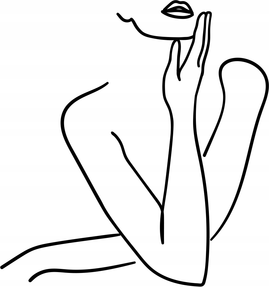 

Naklejka na ścianę Art Line Kobieta Sensual 88x94