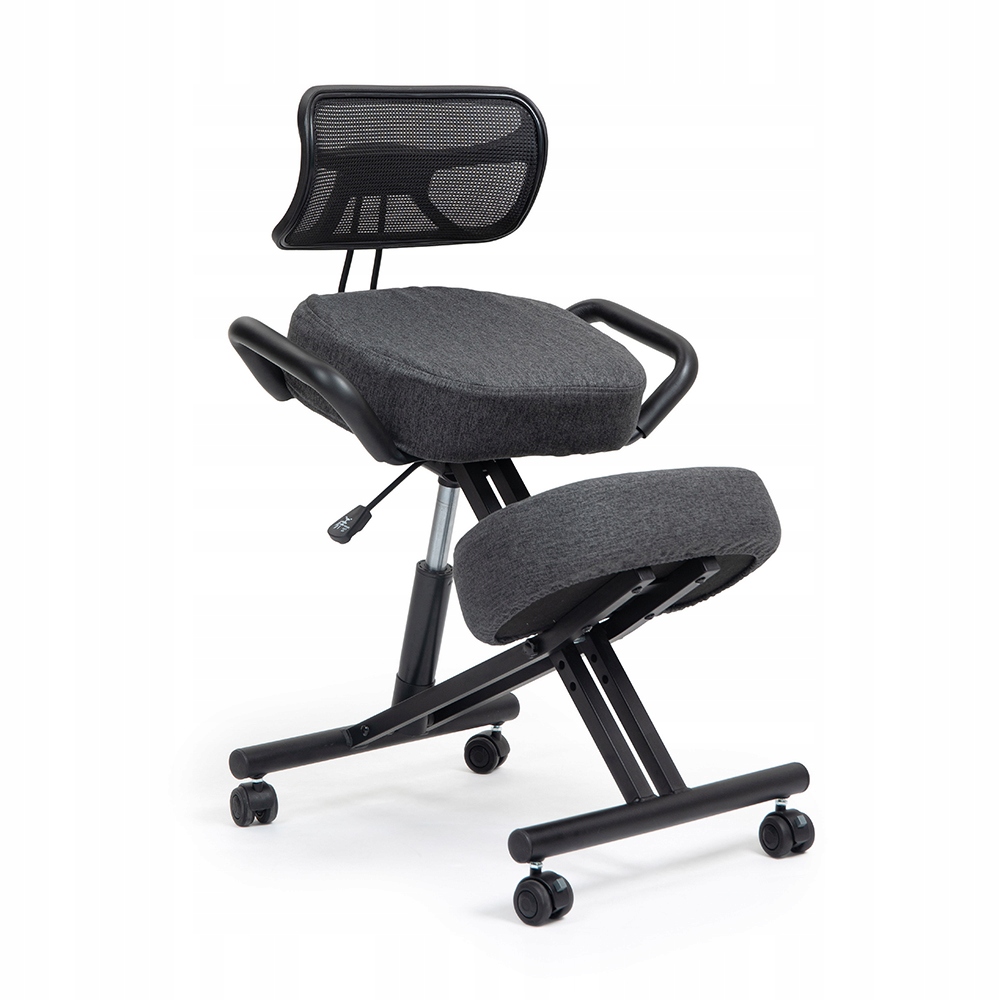 Ergonomické pracovní křeslo typu Kleękosiad z ekokůže, potah součástí balení