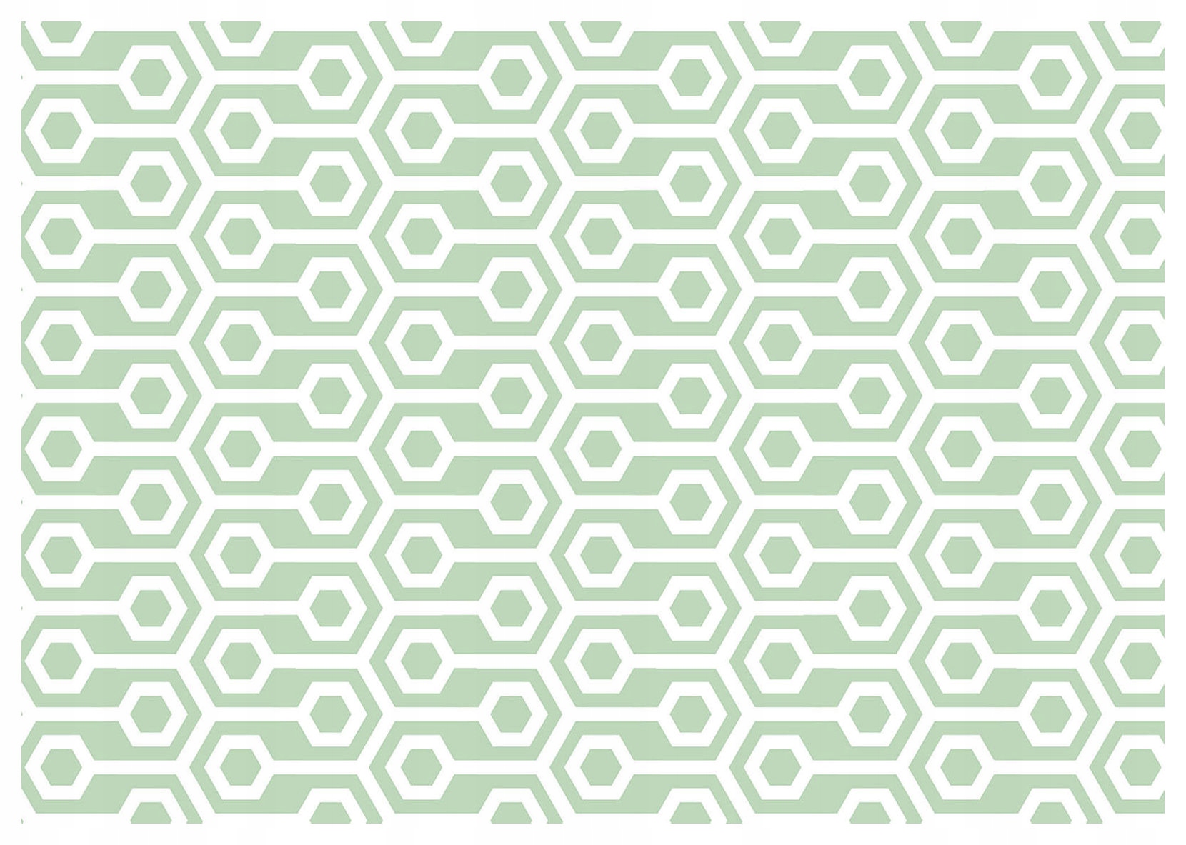 Fototapeta Geometrické šestiúhelníky světle zelené bílé 416x290 lepidlo