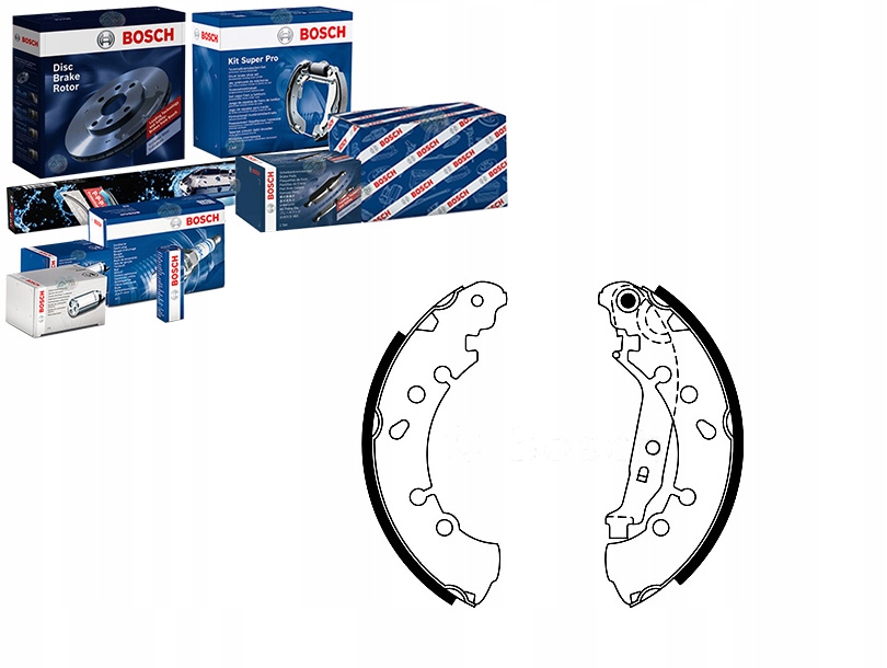 Sada Brzdových Čelistí Bosch 044950D040 044950D